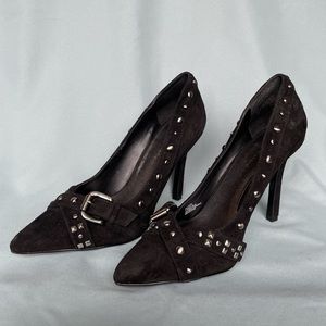 Black Bejewel Heels